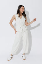 Ecru Euro Tailored Vest