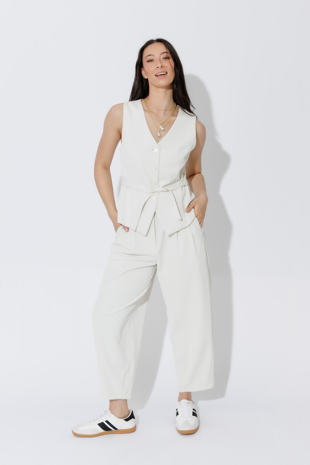 Ivory Euro Barrel Cleo Pant