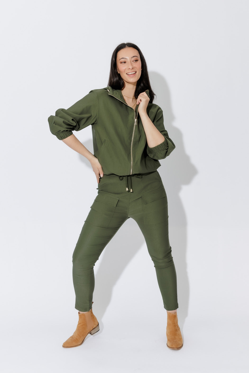 Khaki Lux Sport Cargo Pant