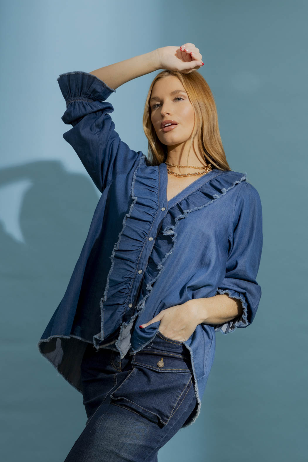 Dark Denim Tucker Shirt