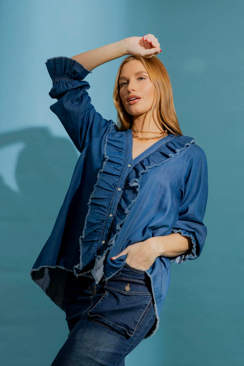 Dark Denim Tucker Shirt