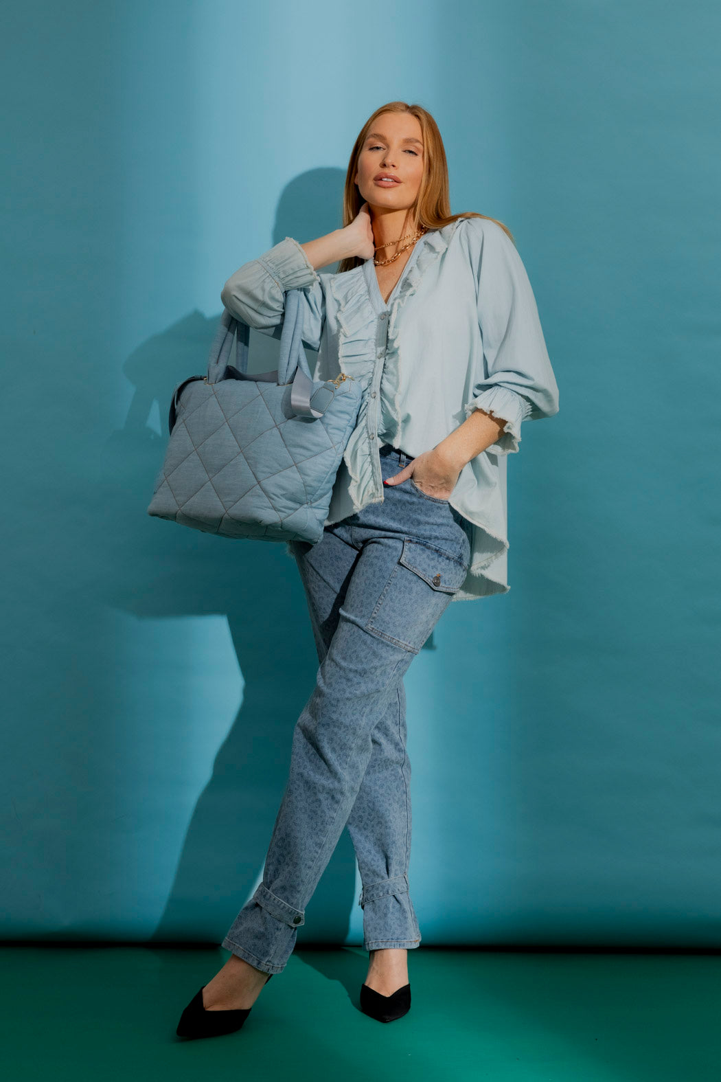 Light Denim Tucker Shirt