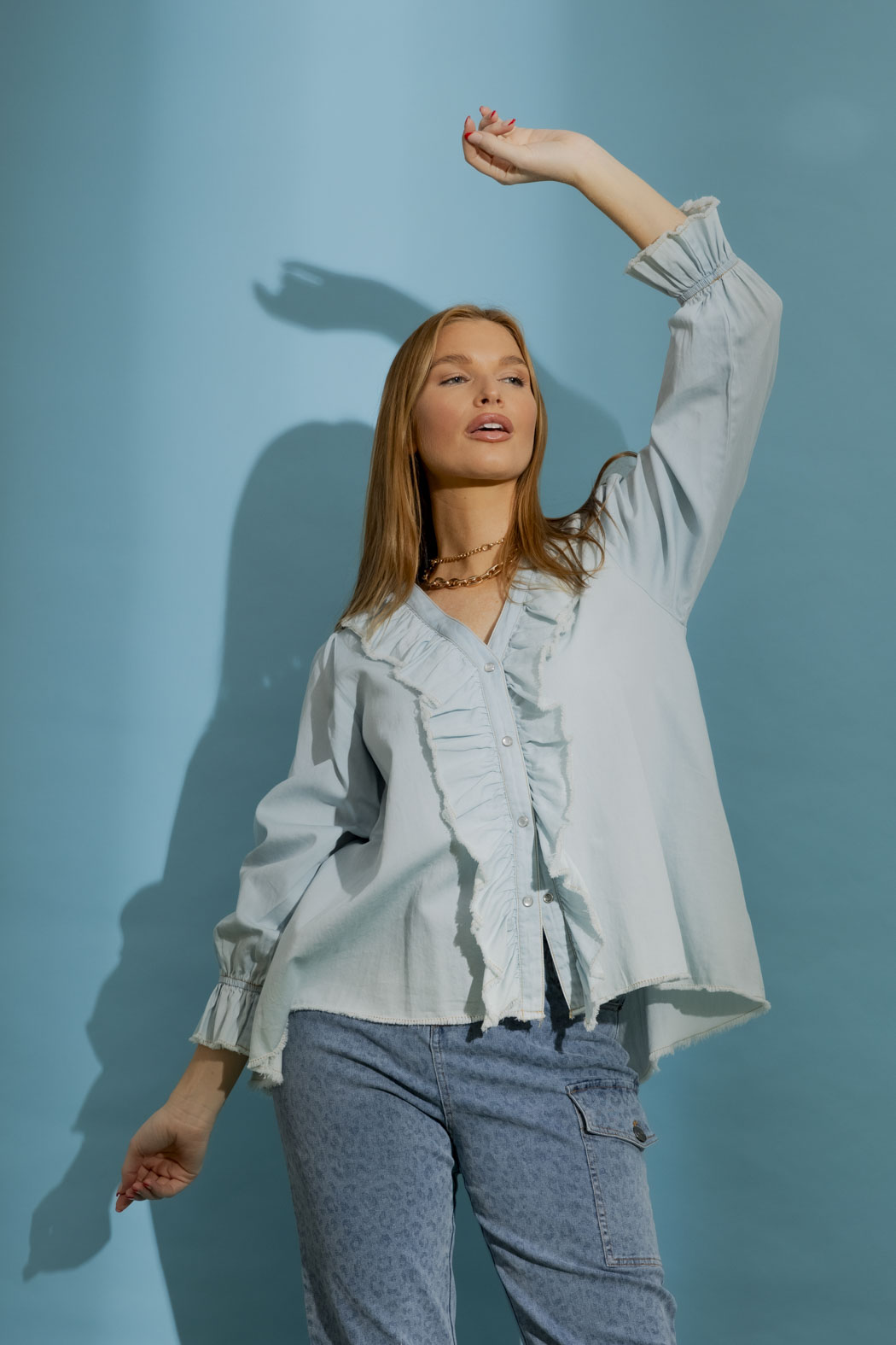 Light Denim Tucker Shirt