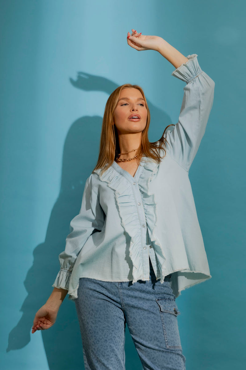 Light Denim Tucker Shirt