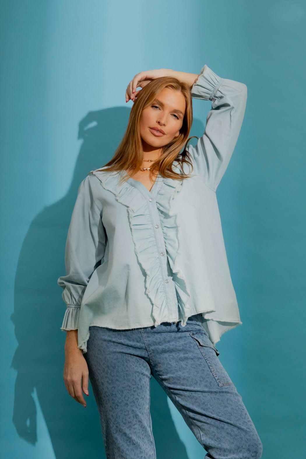 Light Denim Tucker Shirt