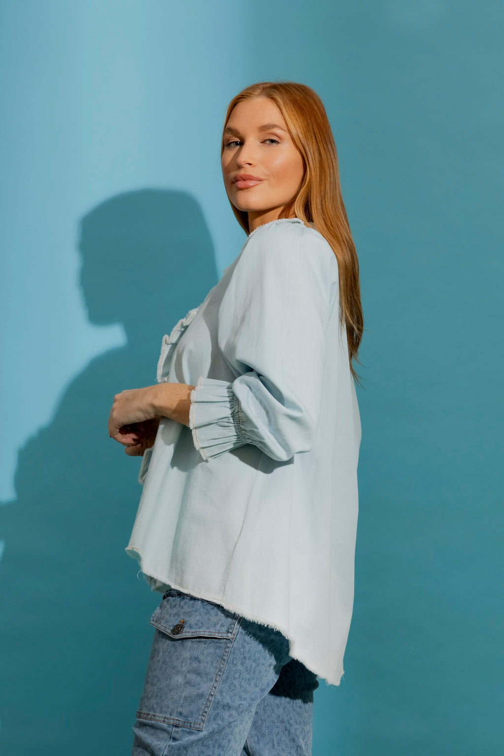 Light Denim Tucker Shirt