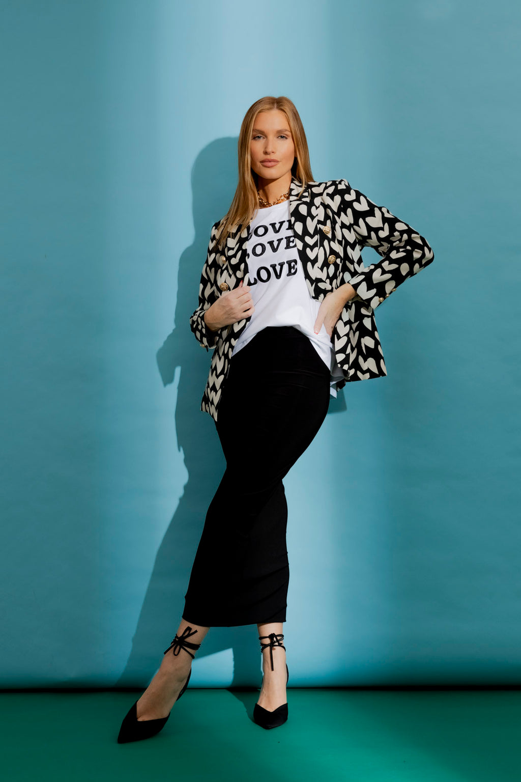 White Love Love Love T-Shirt