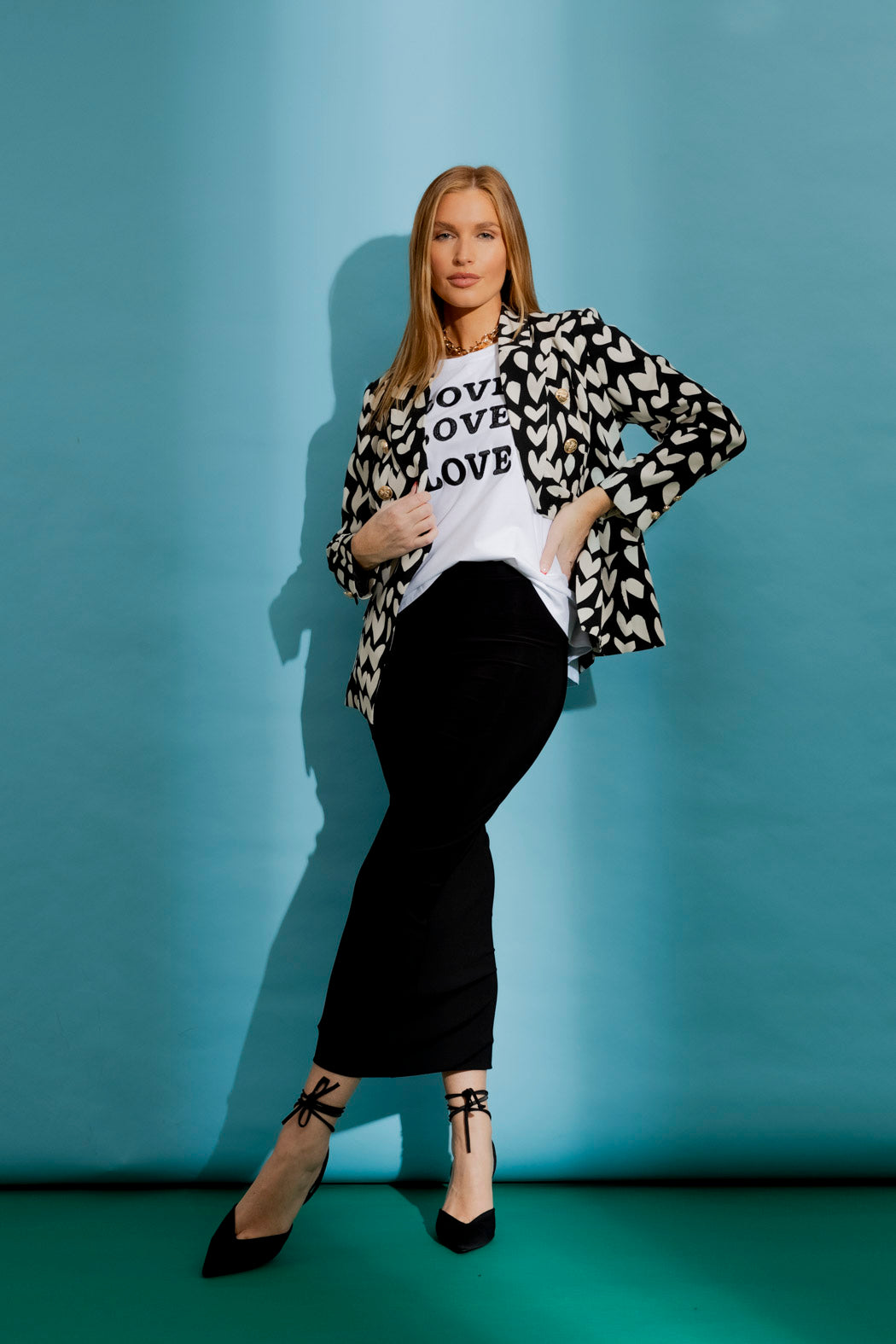 White Love Love Love T-Shirt