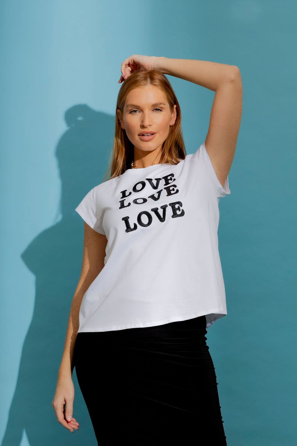 White Love Love Love T-Shirt
