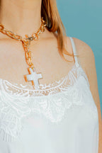 White Lace Dobby Cami