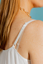 White Lace Dobby Cami