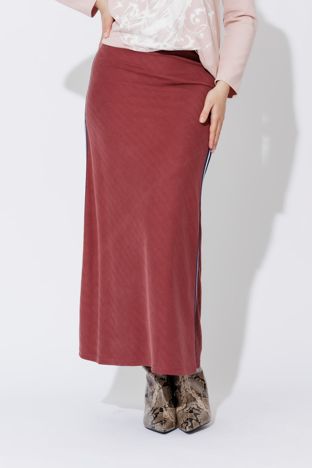 Cranberry Sport Bias Skirt