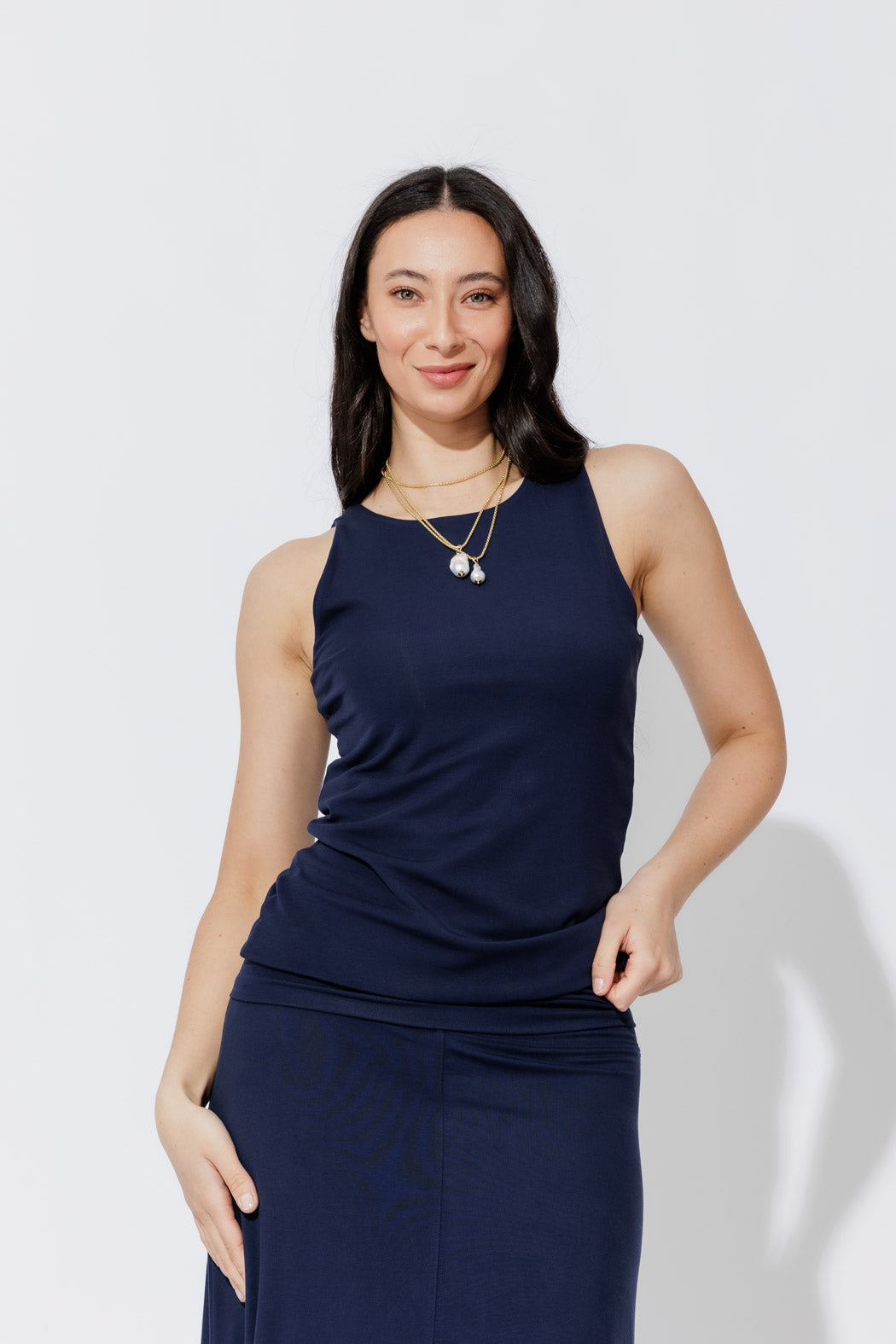 Navy Tencel Cami