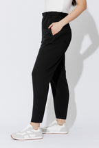 Black Euro Paperbag Pant