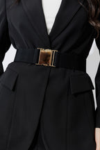 Black Elastic Belt