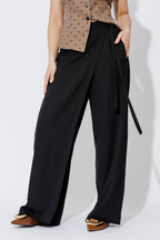 Black Euro Wrap Pant