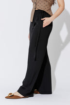 Black Euro Wrap Pant