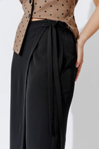 Black Euro Wrap Pant