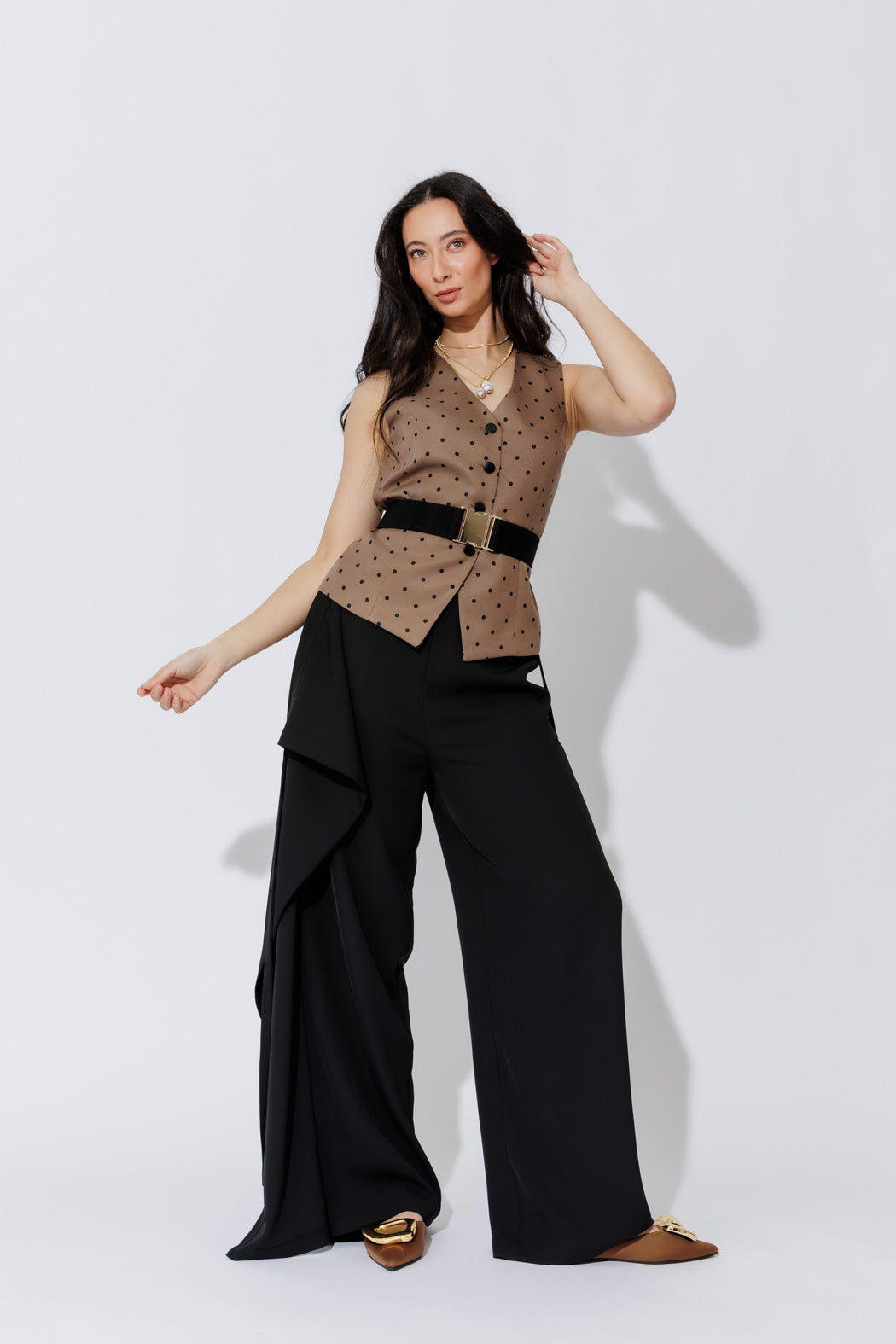 Black Euro Wrap Pant