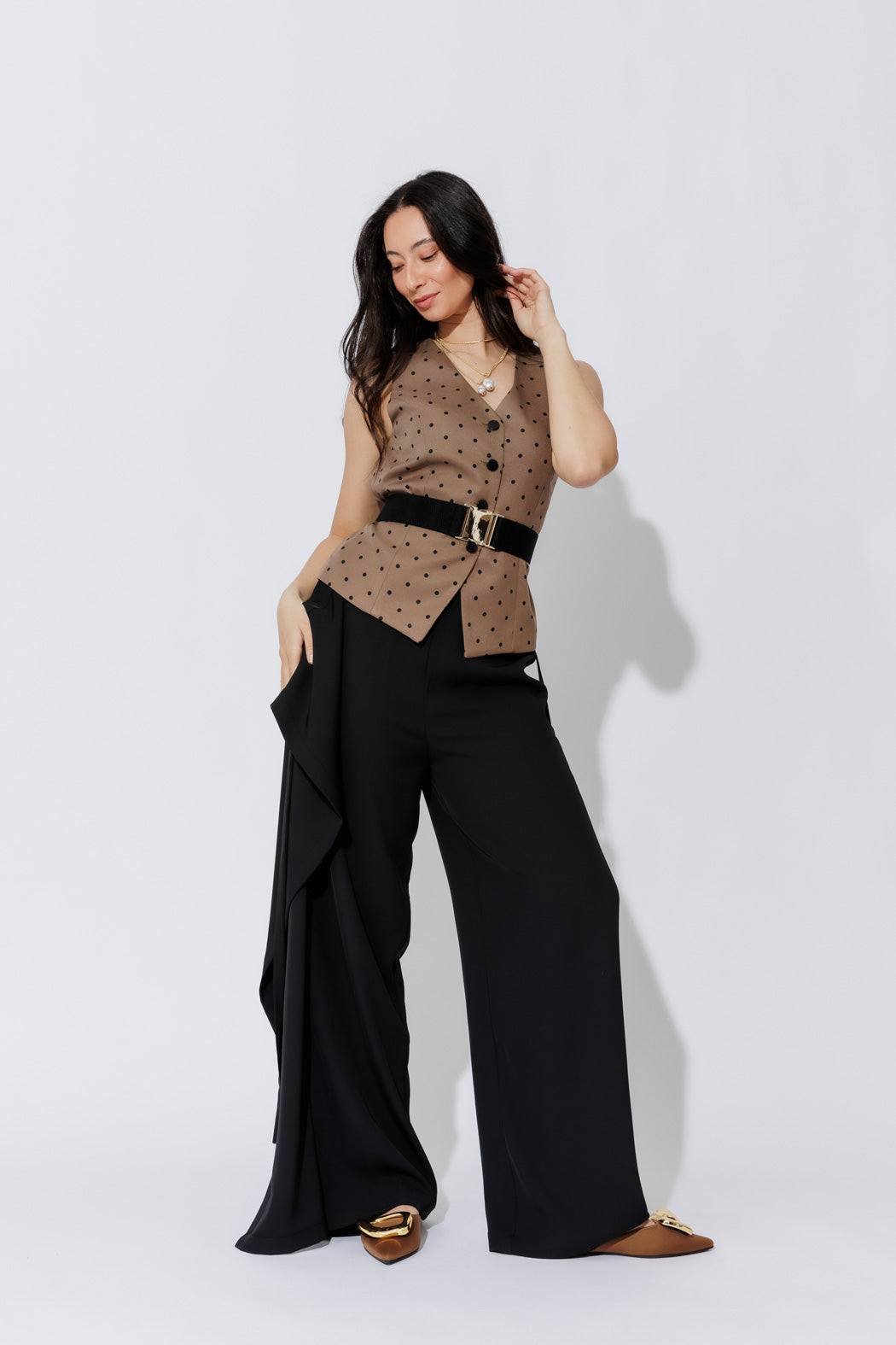Black Euro Wrap Pant