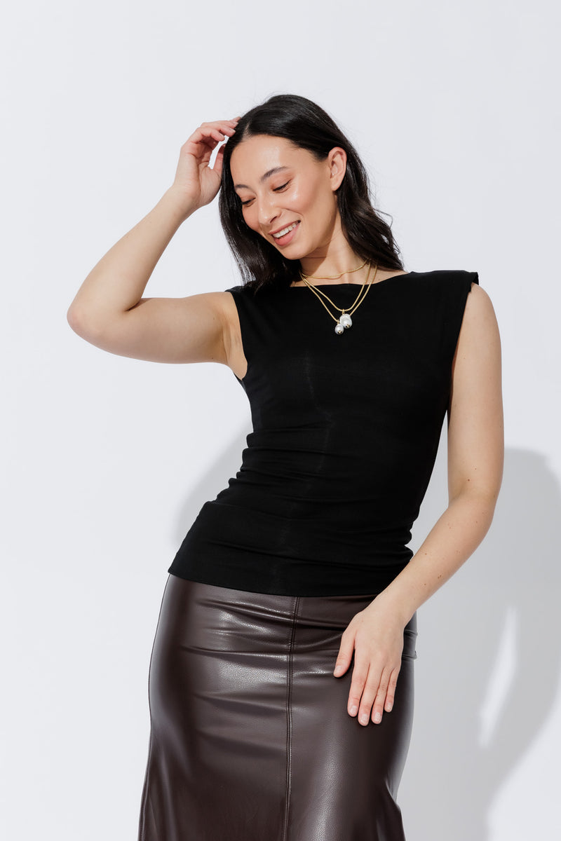 Black Tencel Lust Cami