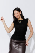 Black/White Tencel Lust Cami