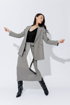 Black/White Silky Scarf