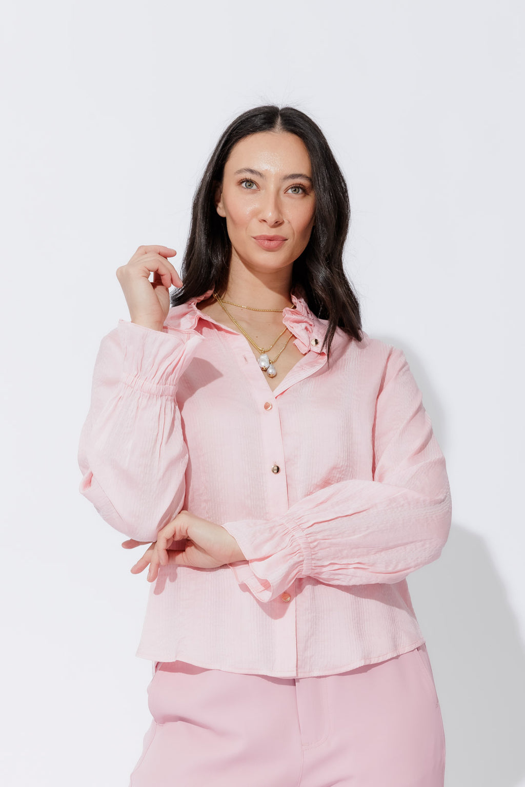 Pink Frill Shirt