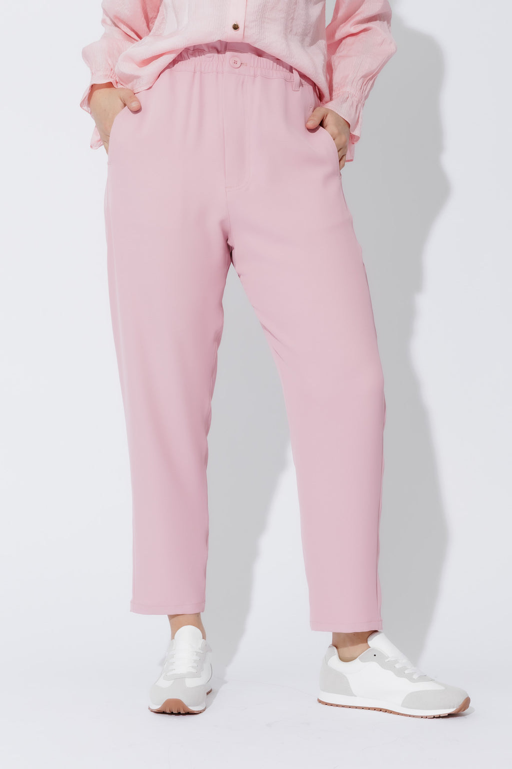 Pink Euro Paperbag Pant