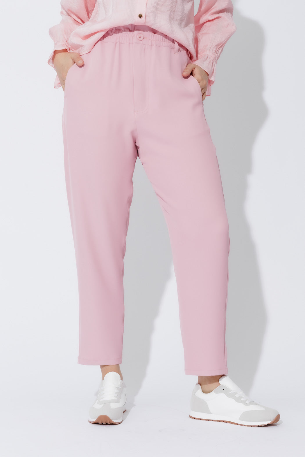 Pink Euro Paperbag Pant