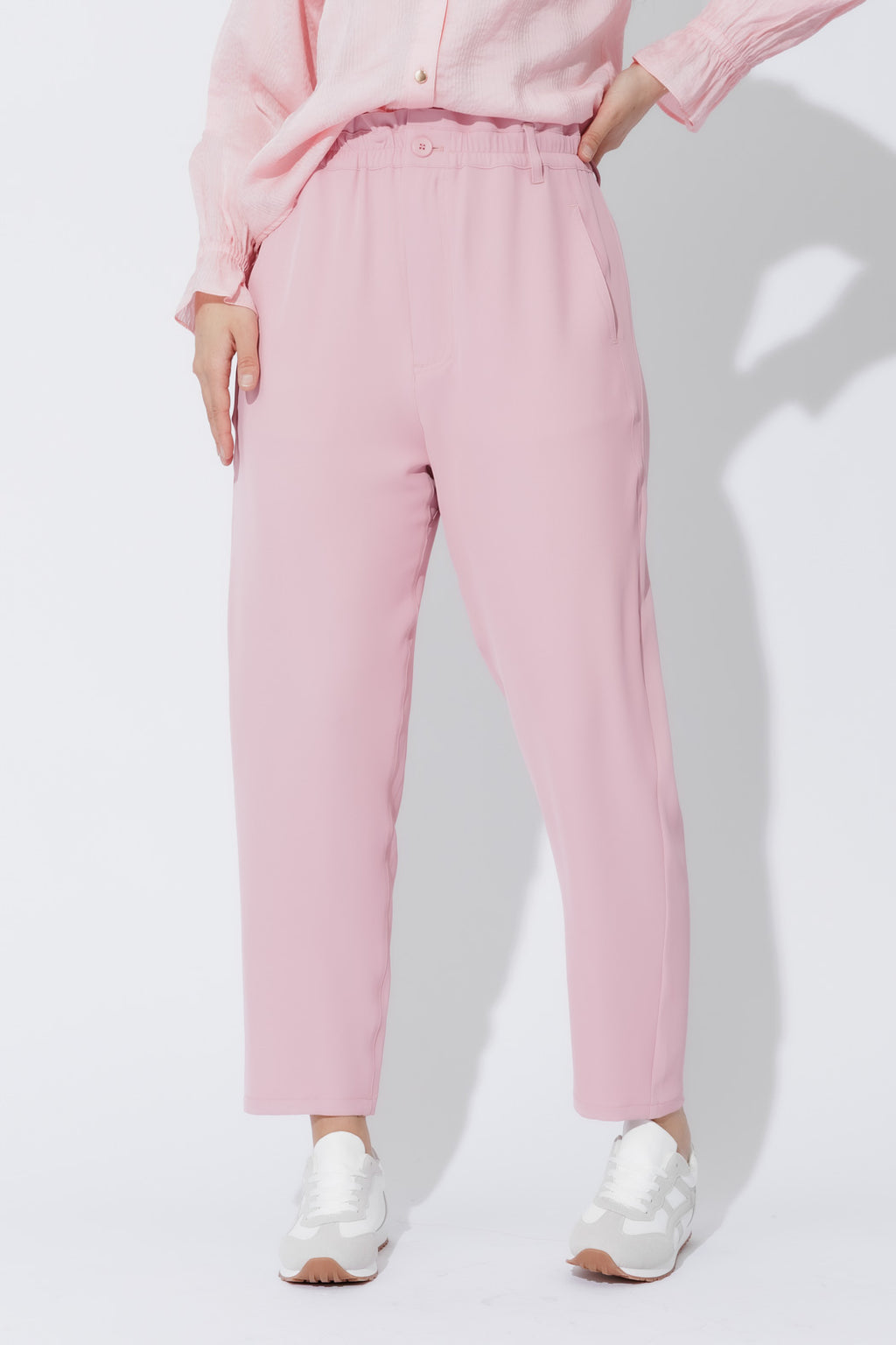 Pink Euro Paperbag Pant