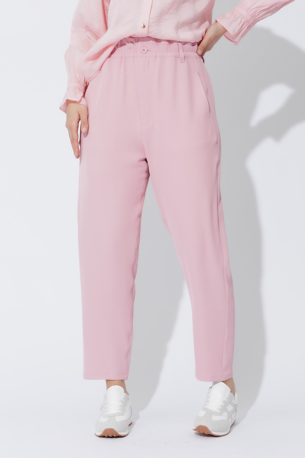 Pink Euro Paperbag Pant