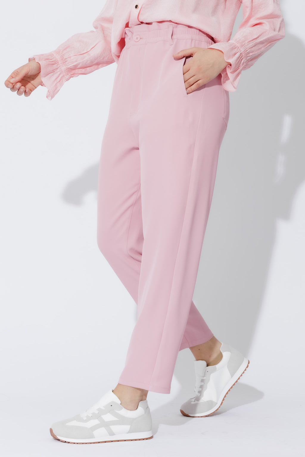 Pink Euro Paperbag Pant