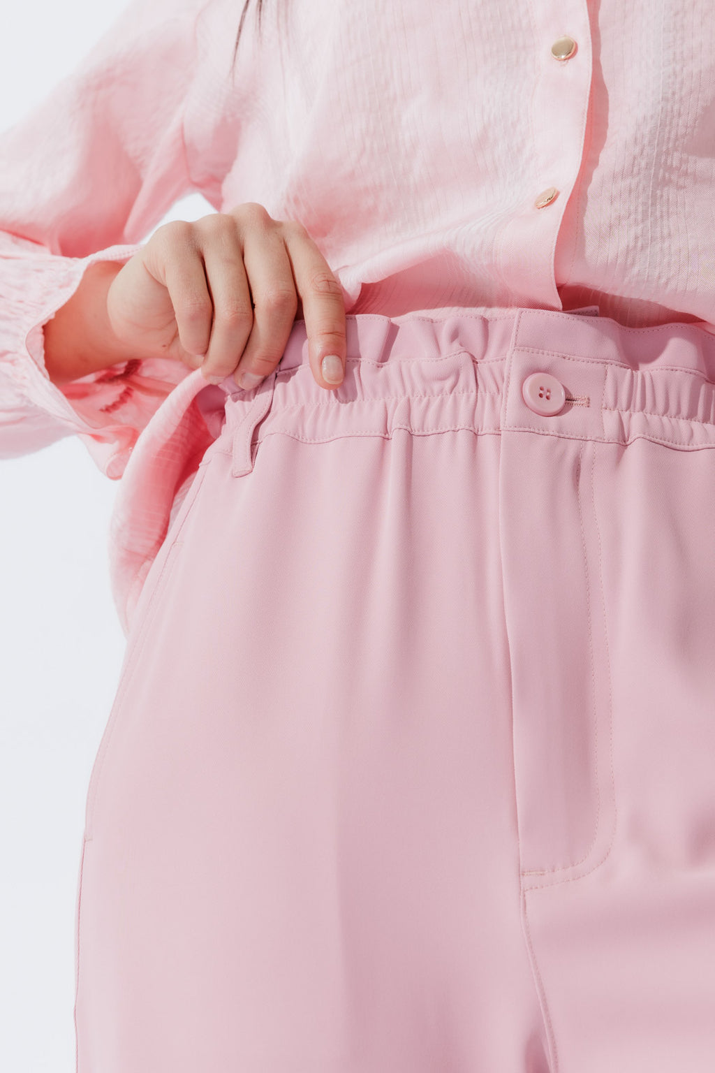 Pink Euro Paperbag Pant