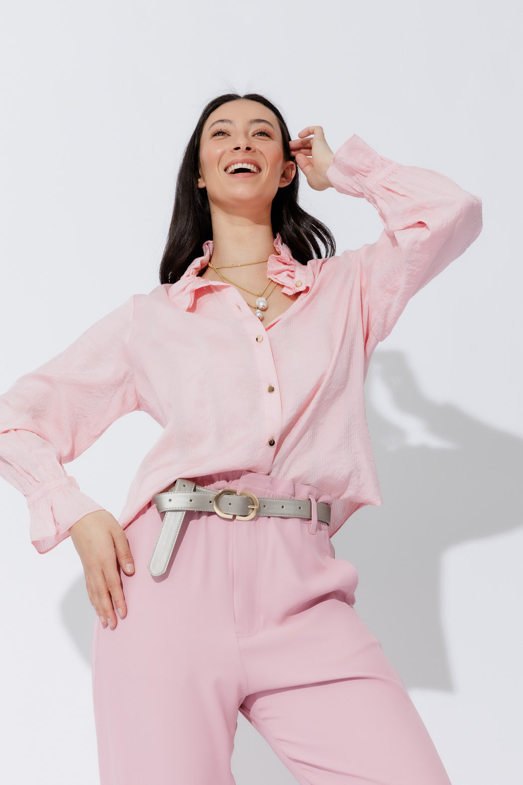 Pink Frill Shirt