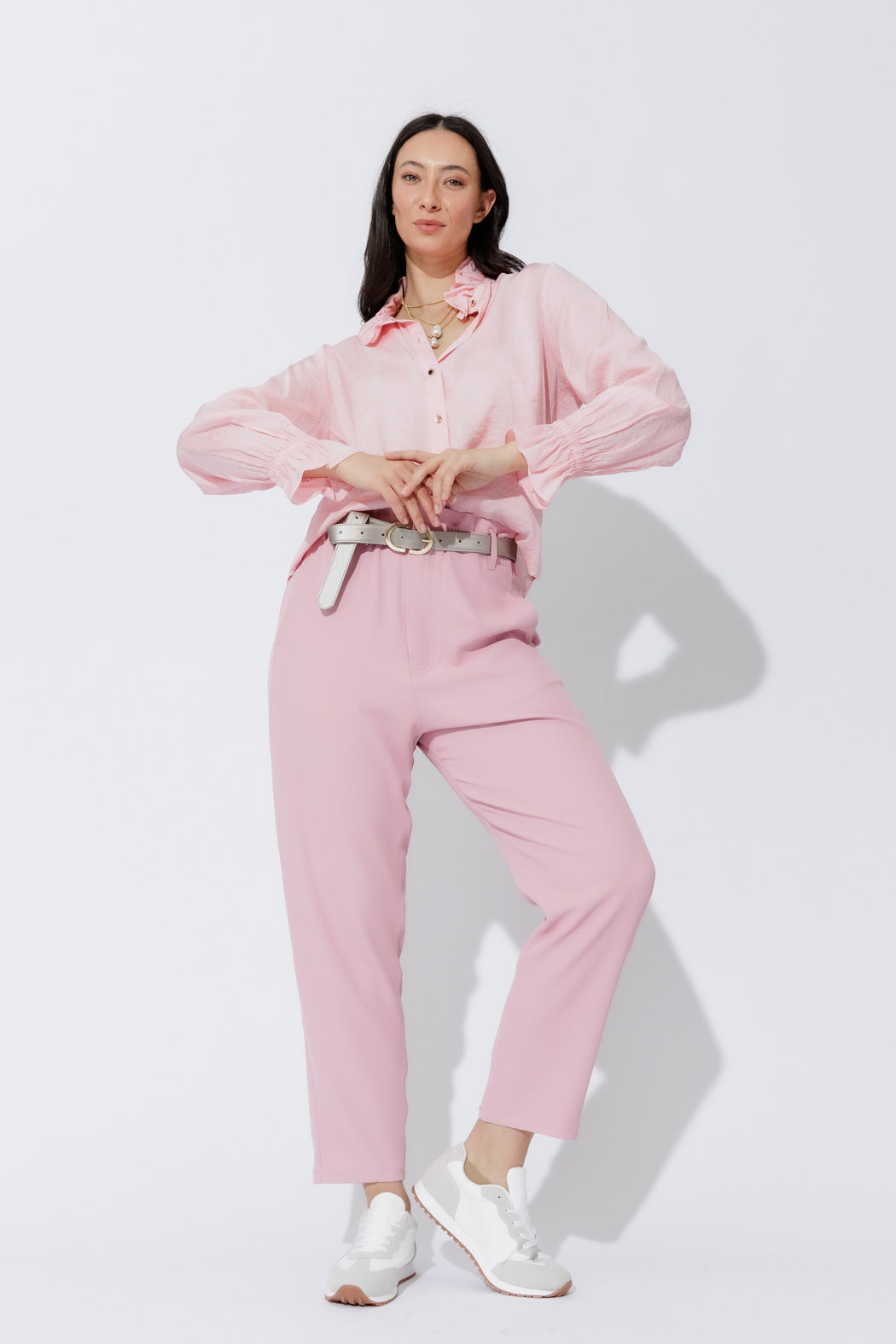 Pink Euro Paperbag Pant
