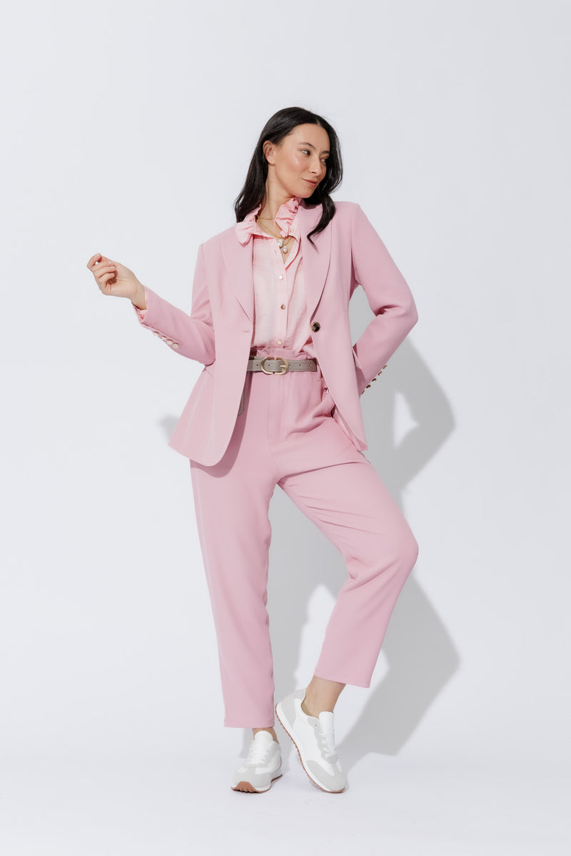 Pink Euro Paperbag Pant