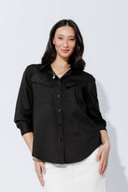 Black Angle Pocket Shirt