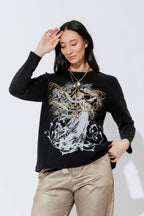 Charcoal Washed Cotton Street T-Shirt