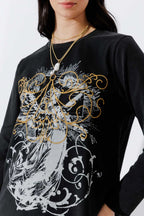 Charcoal Washed Cotton Street T-Shirt