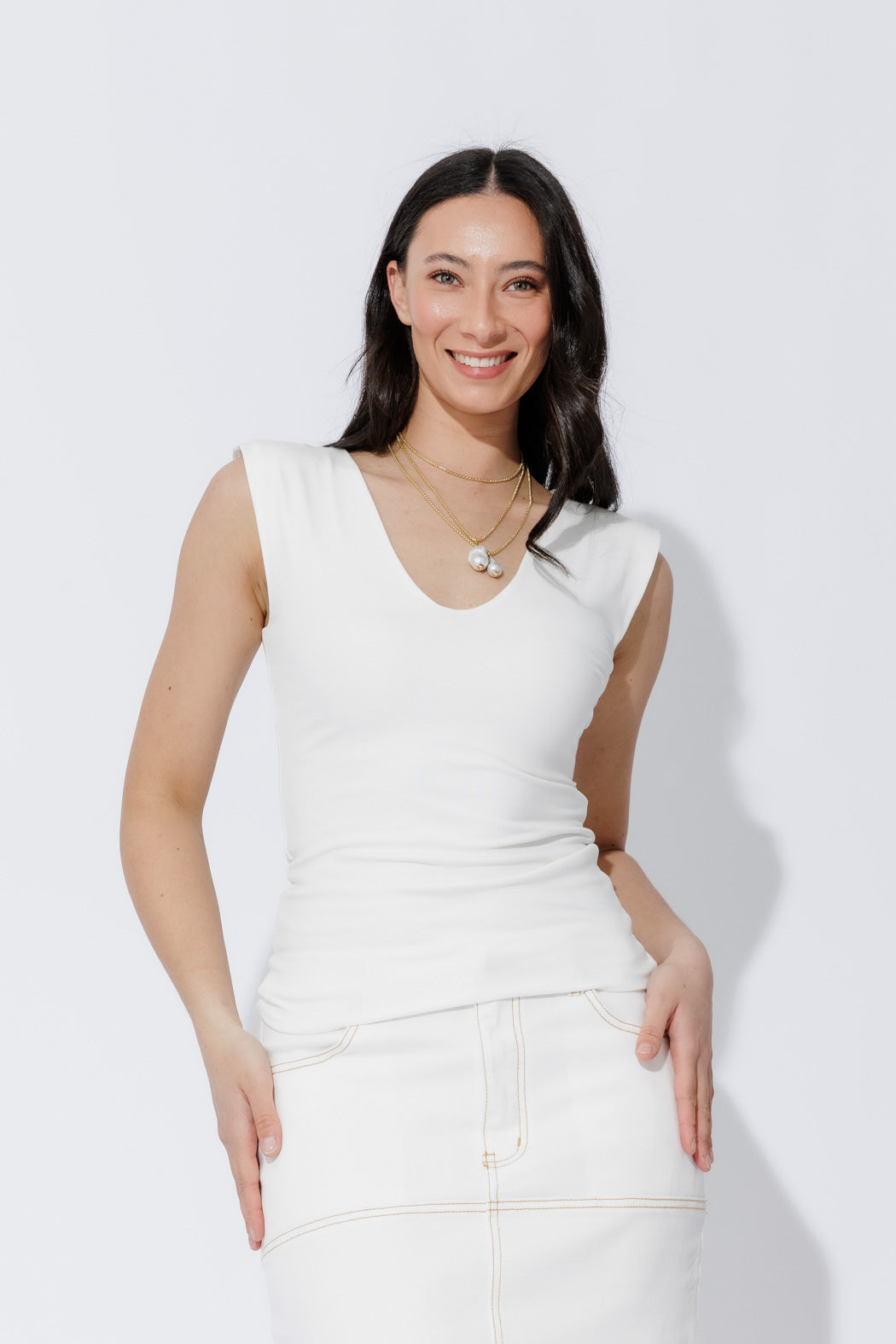 White Tencel Lust Cami