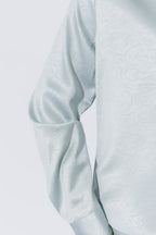 Pale Blue Tuck Sleeve Shirt Pale Blue