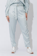 Pale Blue Paperbag Pants