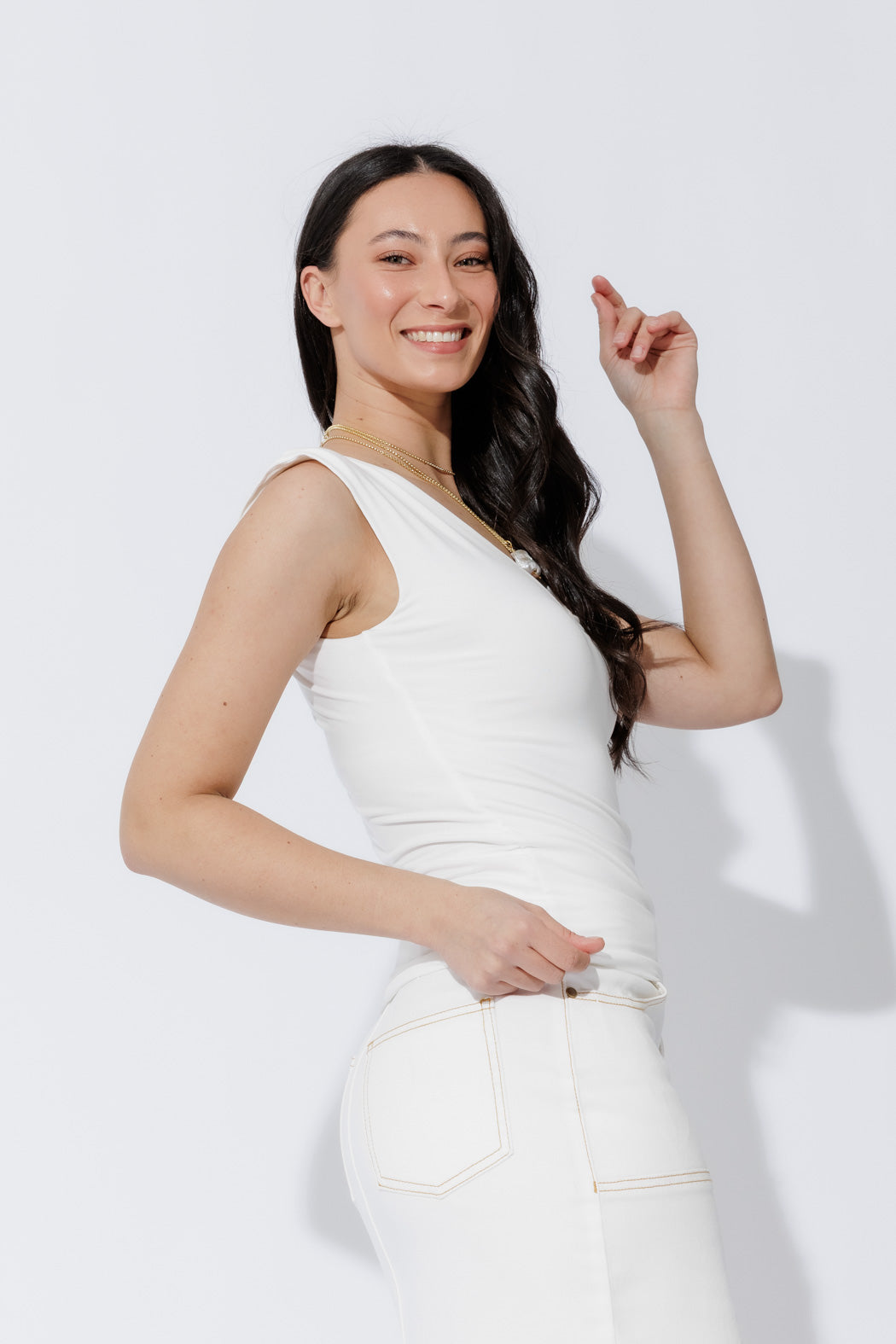 White Tencel Lust Cami