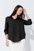Black Angle Pocket Shirt