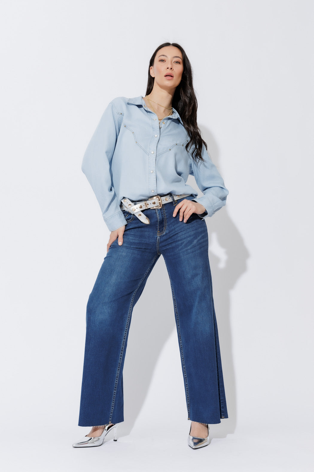 Dark Denim Tencel Dart Pant Dark Denim