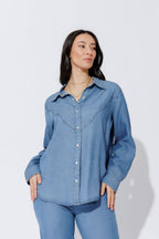 Mid Denim Cowboy Shirt Mid Denim