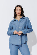 Mid Denim Cowboy Shirt Mid Denim