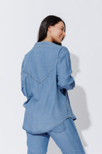 Mid Denim Cowboy Shirt Mid Denim