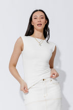 Black/White Tencel Lust Cami